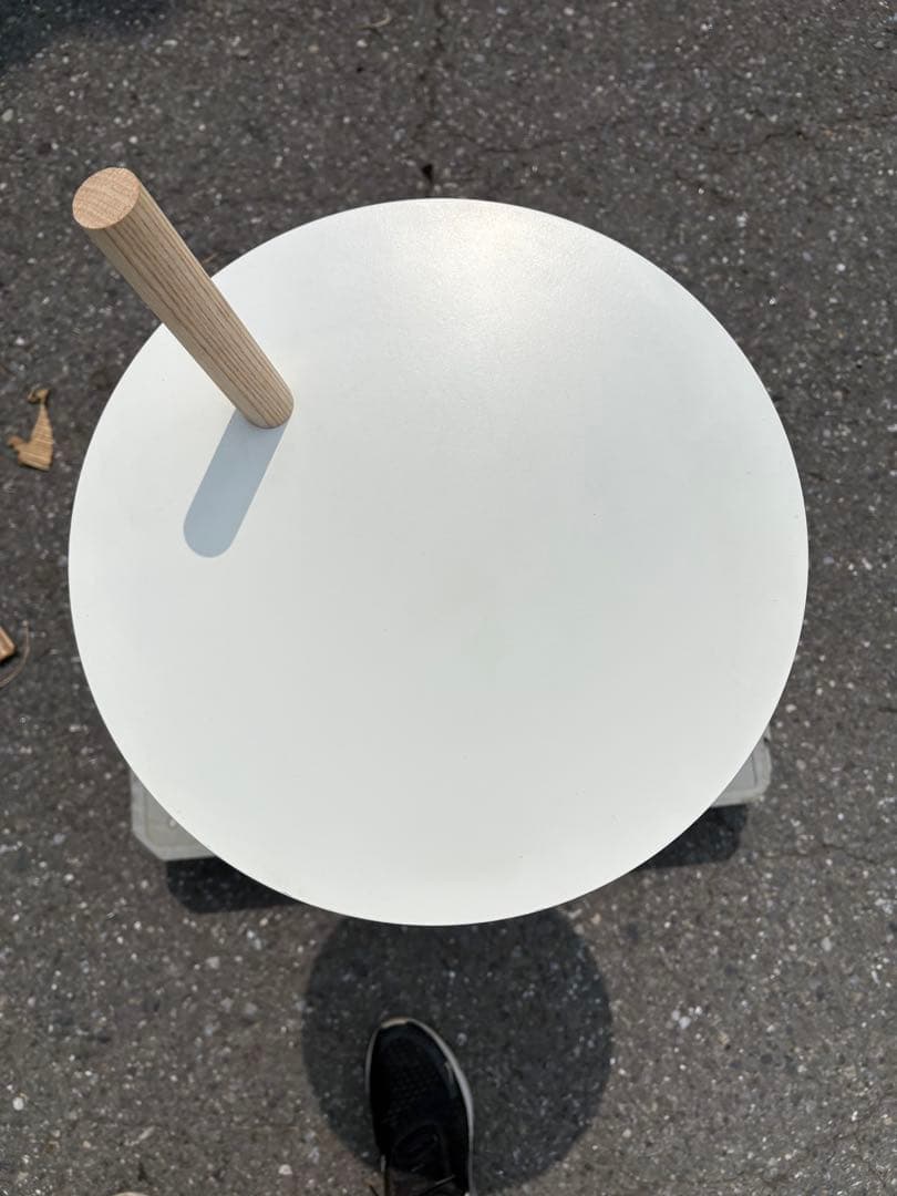 TUBE&ROD ホワイト サイドテーブル ナイトテーブル