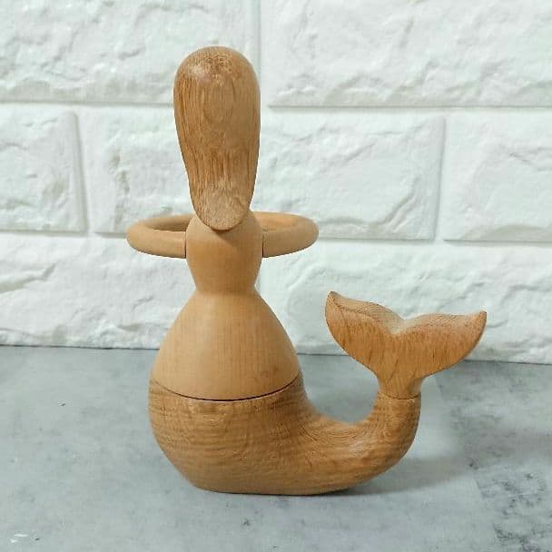 超稀少 木製 アーキテクトメイド マーメイド オブジェ デンマーク製 人魚