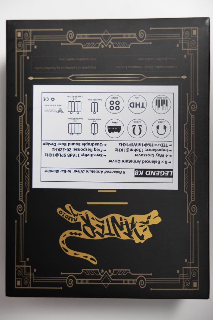 イヤホン Panther Audio LEGEND K8(Universal Fit)