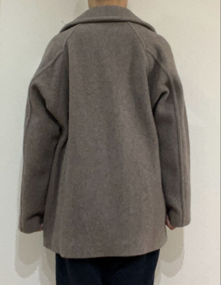 comoli ヤクウール　ショールカラーコート