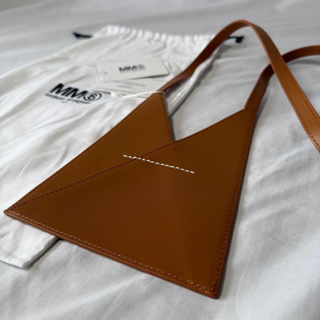 【定価6.4万】マルジェラ MM6 ジャパニーズ ショルダーバッグ ブラウン