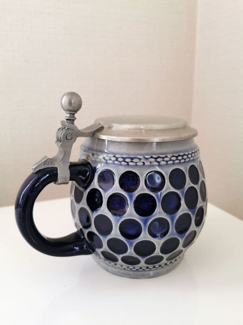 ドイツ製 アンティーク 蓋付きキャニスター