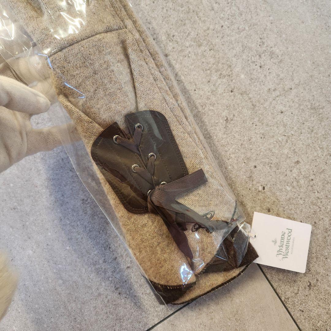 Vivienne Westwood リボン編み上げ手袋 21～22cmレディース