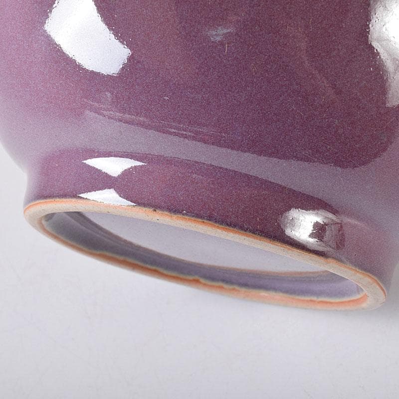 中国　宋代　鈞窯　丁香紫釉　蒜口瓶　M 7640C