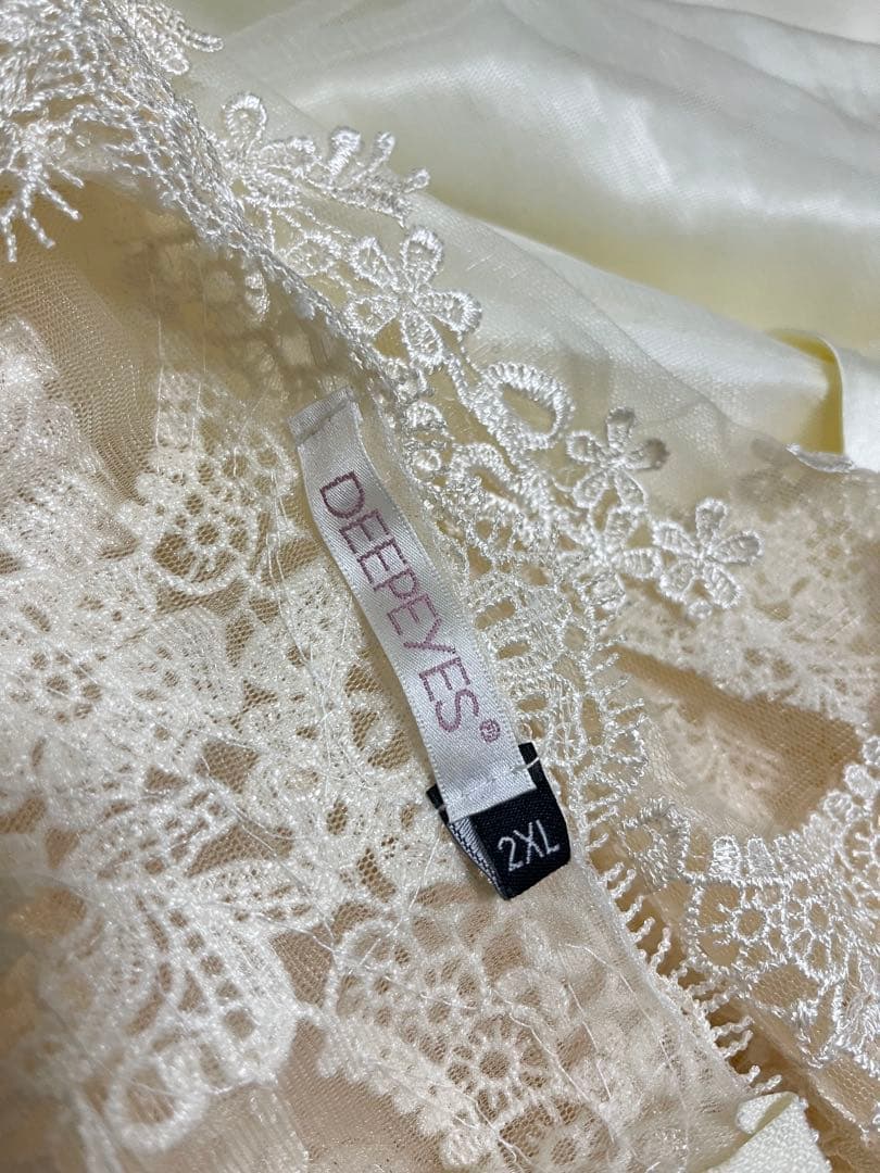 DEEPEYES 2XL ウエディングドレス ホワイト オフホワイト ブライダル