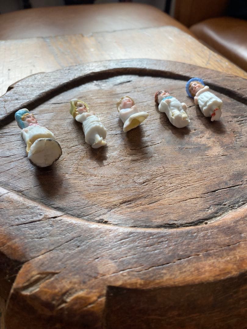 みくる　ドイツ　アンティーク　ミニ　ビスクドール　5体　陶器