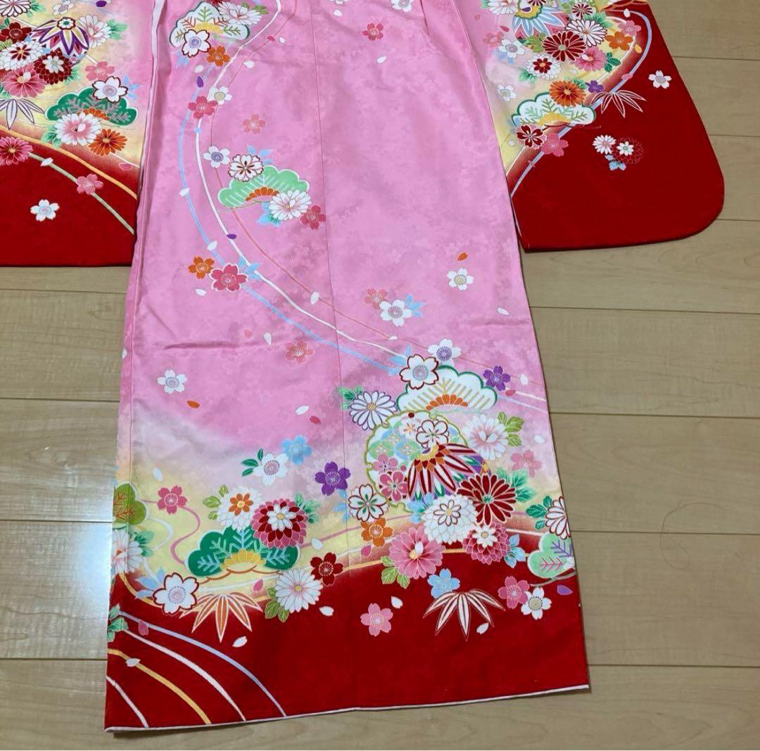 七五三　四ツ身　7歳　女児用着物フルセット