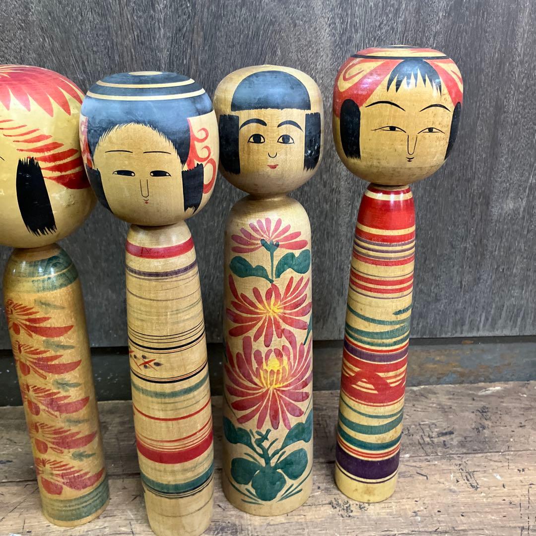 D-3 昭和レトロ 伝統こけし 18体セット 大量コレクション 創作こけし