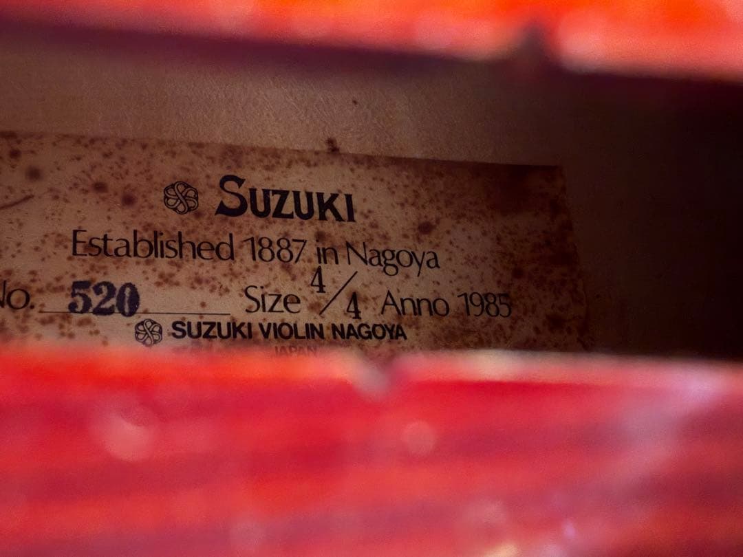 キ*ィ様 Suzuki 4/4 バイオリン 520 1985年製