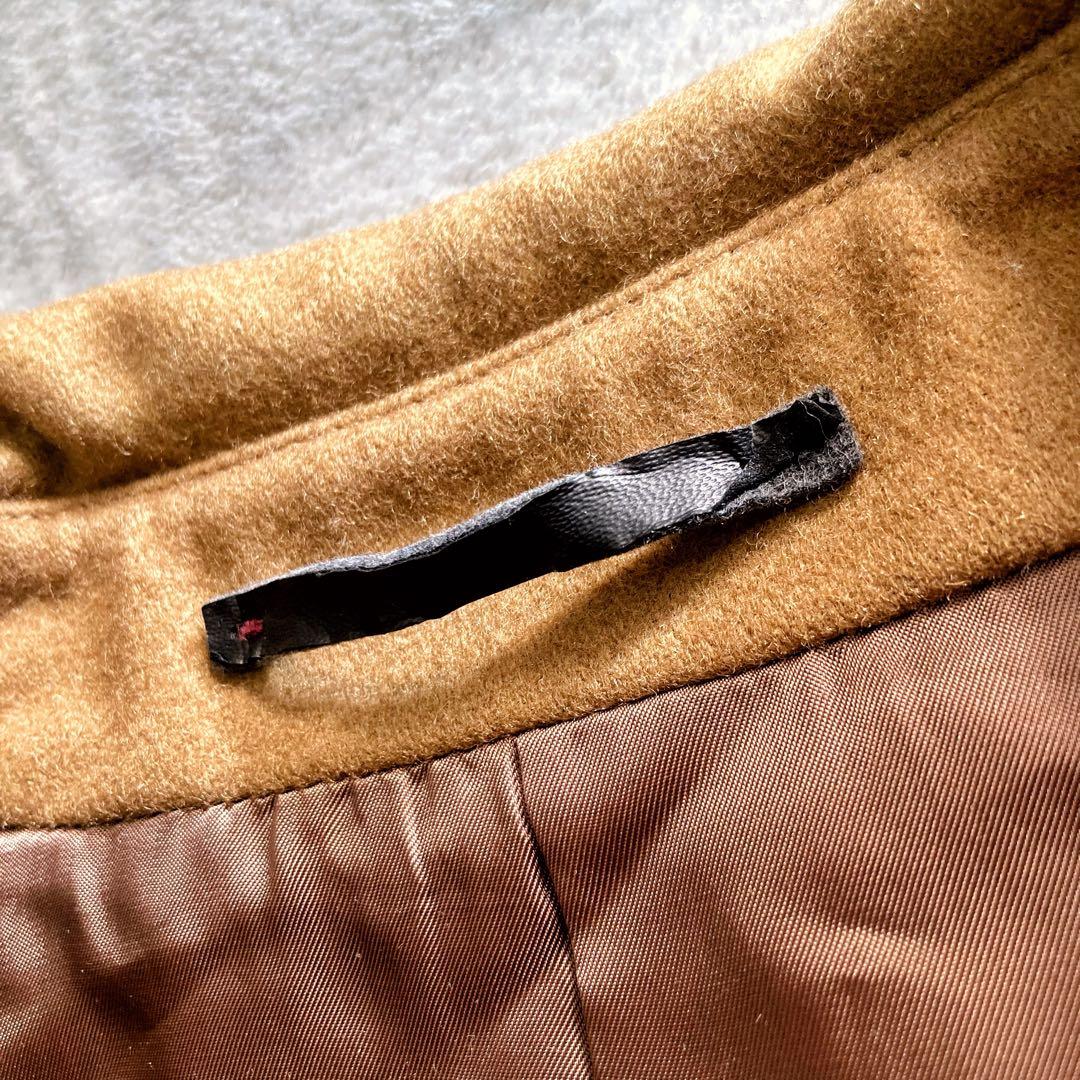 美品 PS Paul Smith トレンチコート ダブル カシミヤ混 キャメル