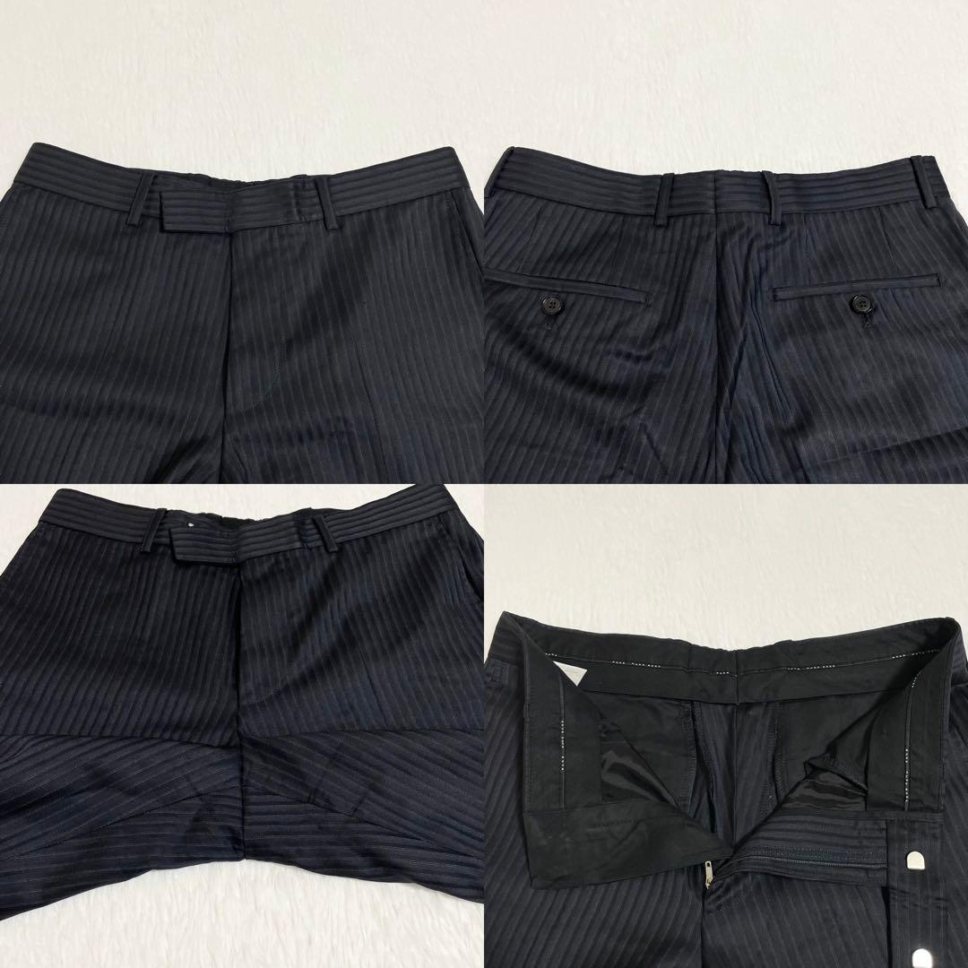 【美品】HUGO BOSS ヒューゴボス　セットアップ　スーツ　黒　シルク　M位