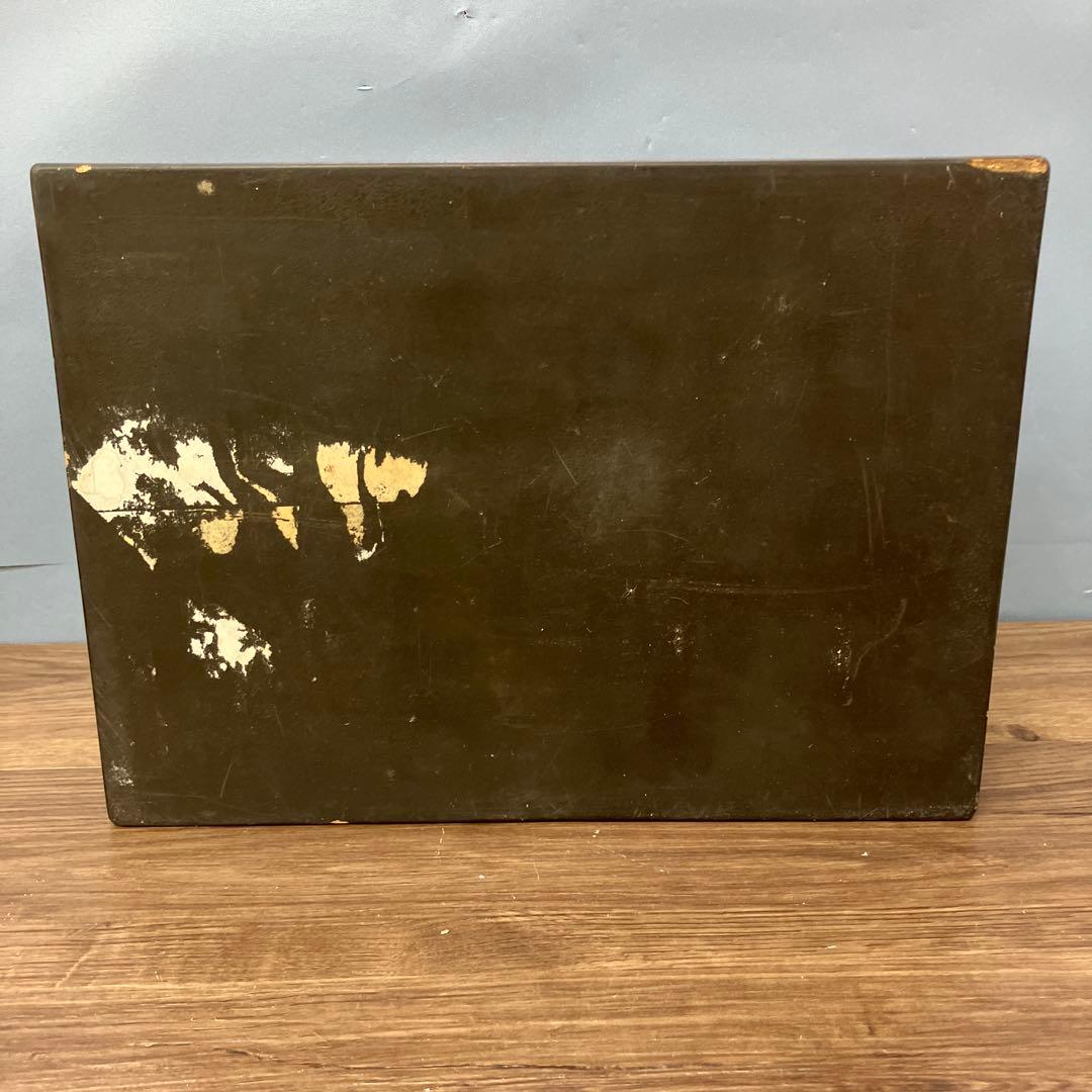 4F 文箱 文庫 漆器 蒔絵 太鼓 ウサギ 風車 玩具 骨董 アンティーク 玩具