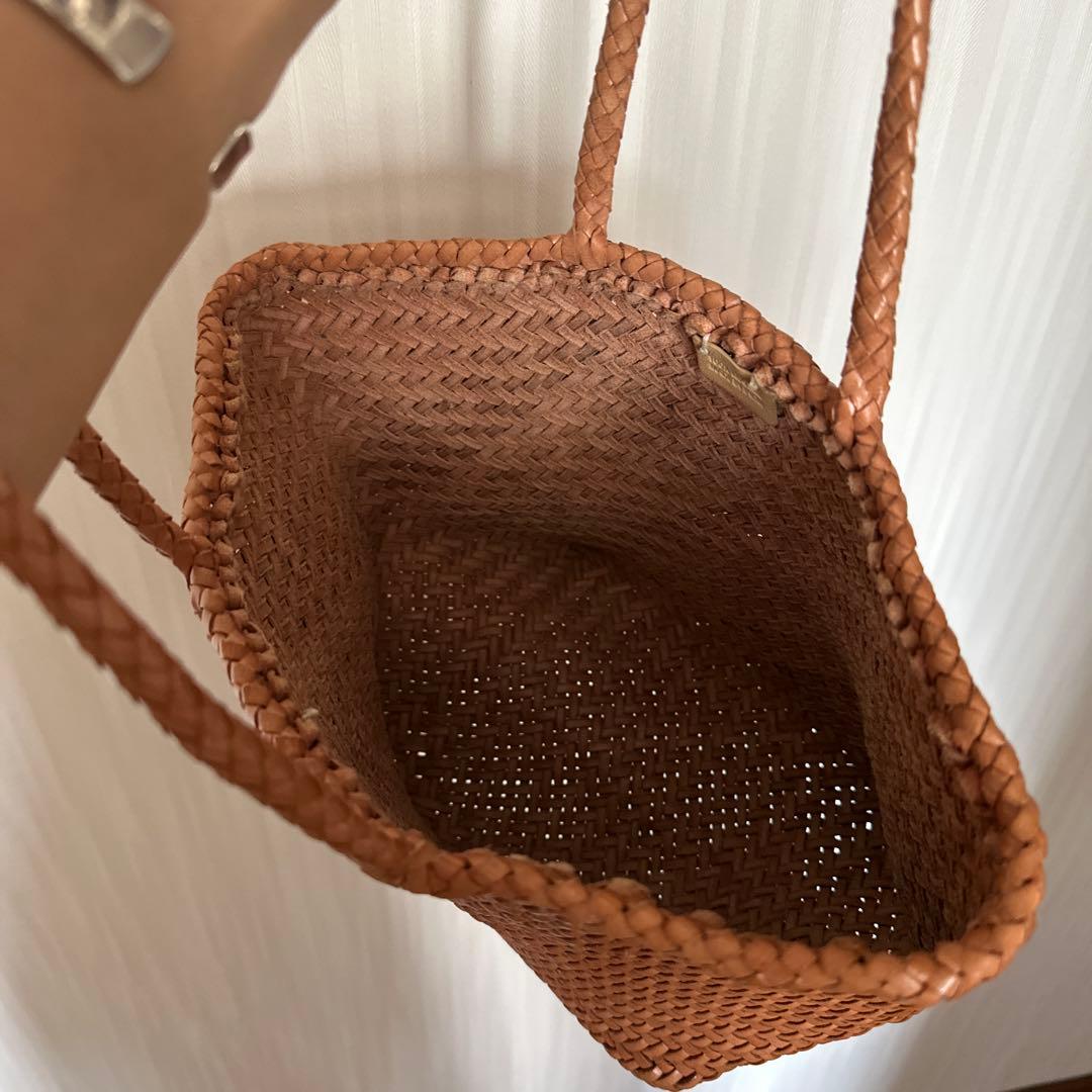 dragon diffusion レザーメッシュハンドバッグ