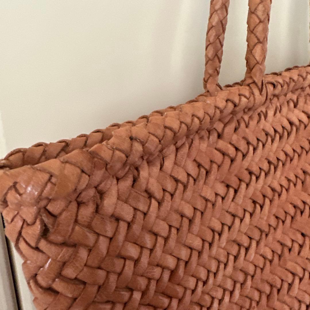 dragon diffusion レザーメッシュハンドバッグ