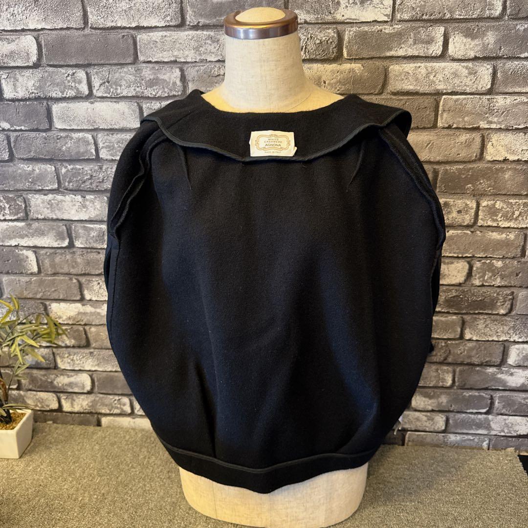 AGNONA アニオナ カシミヤ100% ケープ マント 羽織り イタリア製