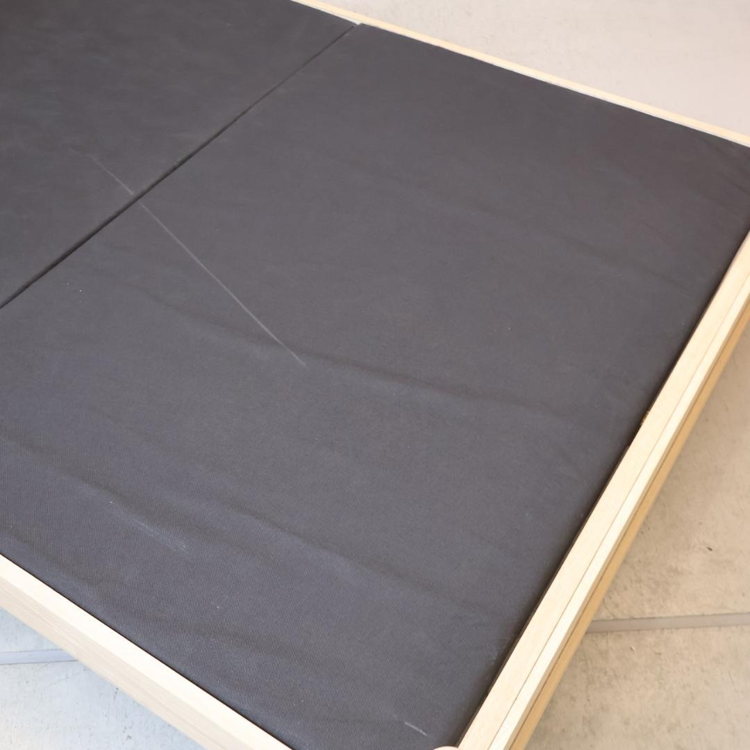 フランフラン ミーテ アッシュ材 ダブルベッドフレーム ナチュラル クラシック