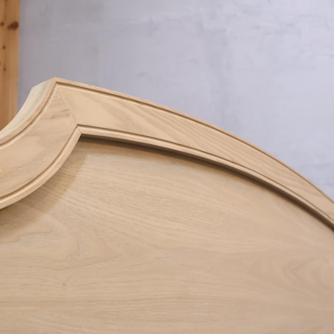 フランフラン ミーテ アッシュ材 ダブルベッドフレーム ナチュラル クラシック