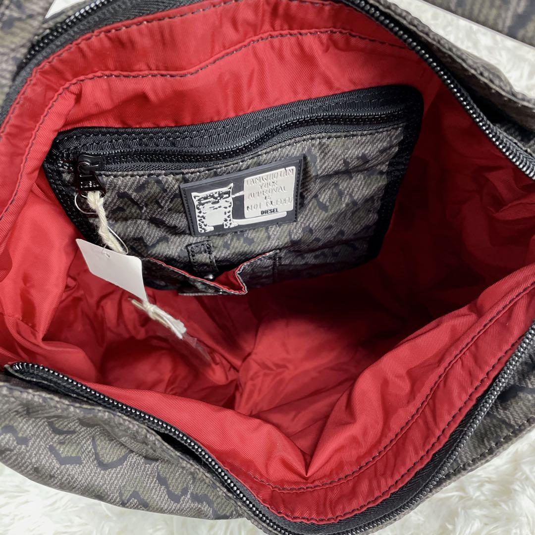 DIESEL レオパード柄 ショルダーバッグ　2way y2k総柄