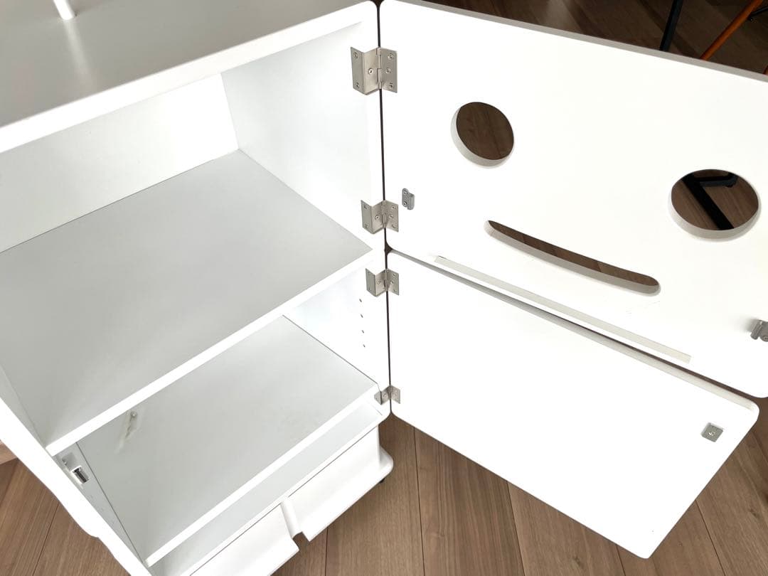 【最安値】ロボット型木製収納ロビット Robit ete ホワイト