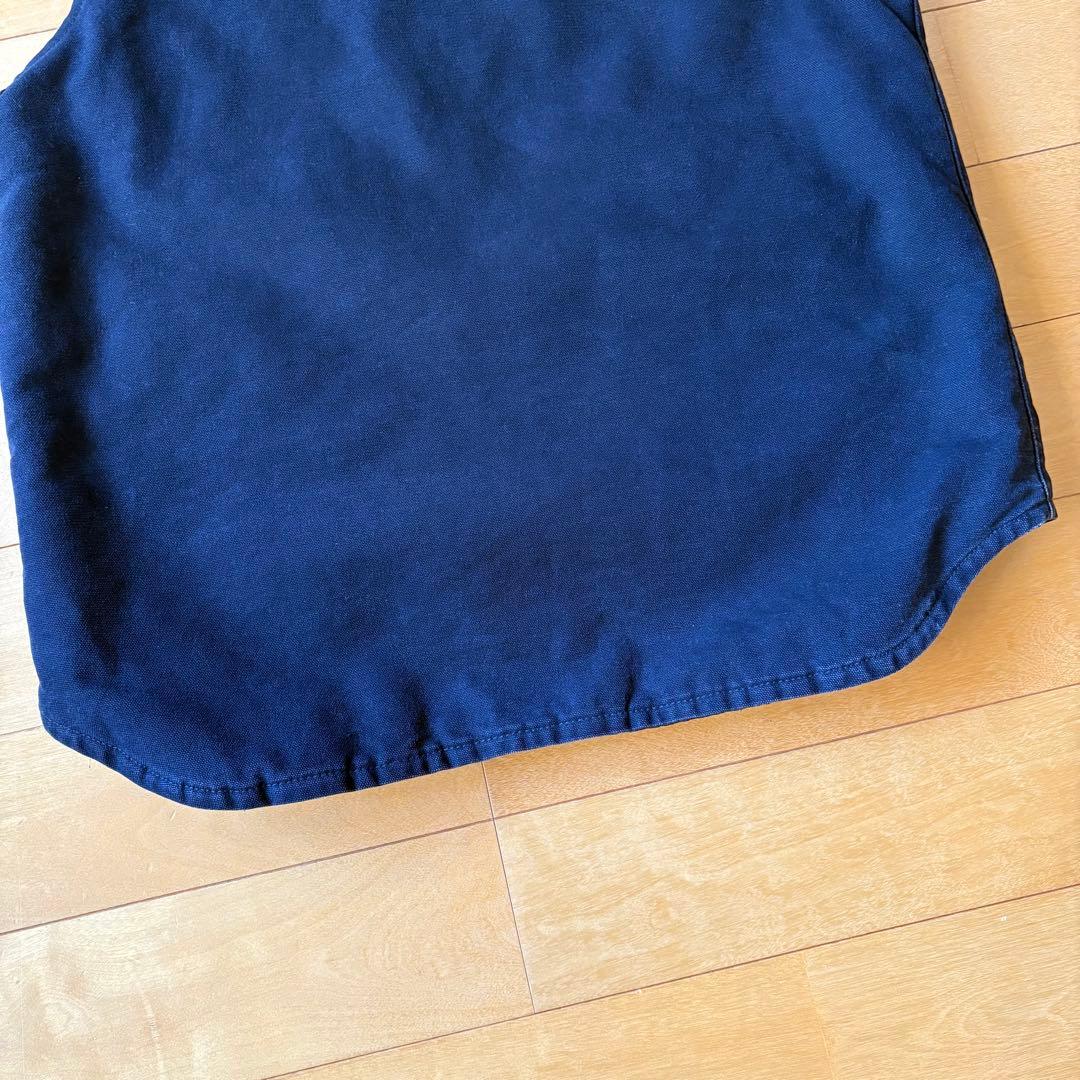 【美品】Carhartt カーハート ダックベスト メキシコ製M ダークネイビー