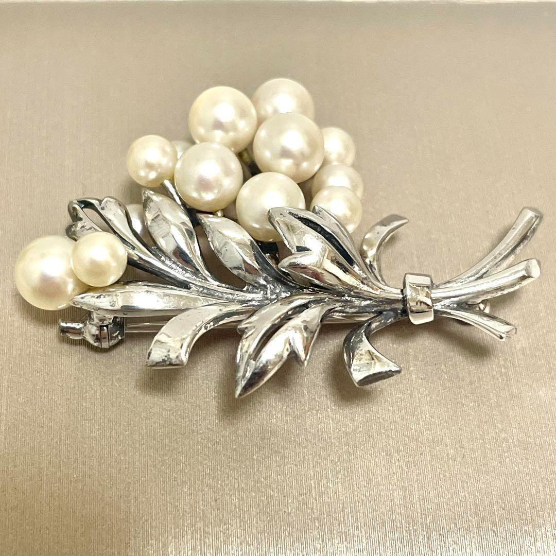 希少✨皇室御用達 MIKIMOTO ミキモト アコヤパール ブローチ コサージュ