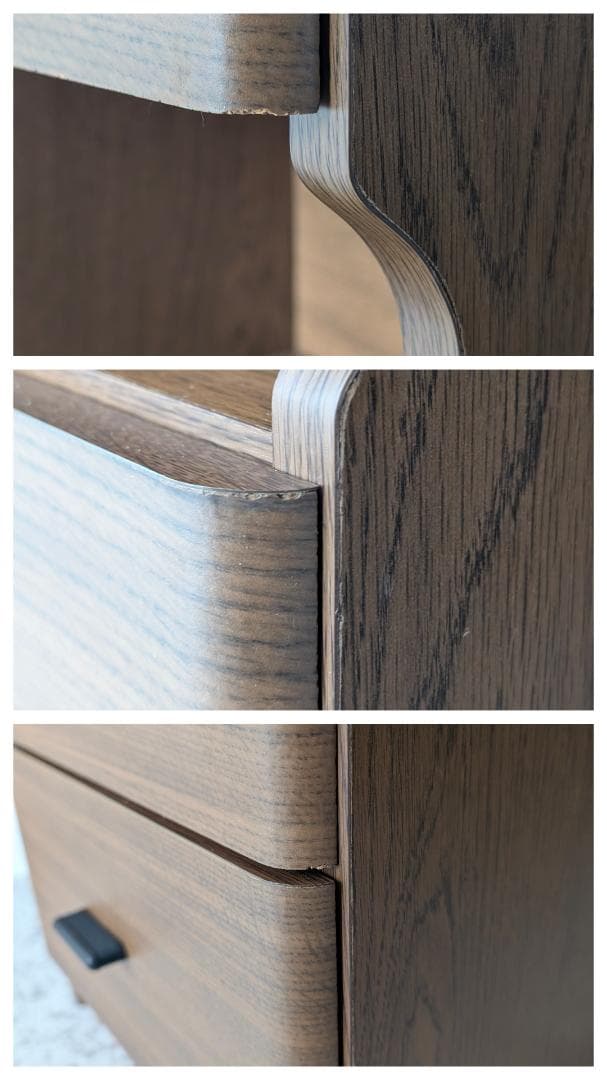 80s ビンテージ ウッドシェルフ 木製 引出し付き 飾り棚 ミニ キャビネット