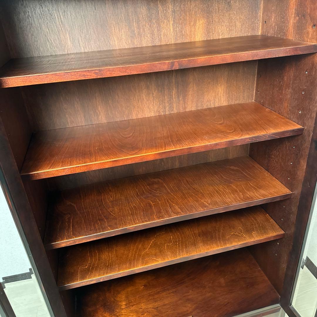 【展示品】北海道 はまなす民芸家具 飾り棚 本棚 書棚 ブックシェルフ i1※