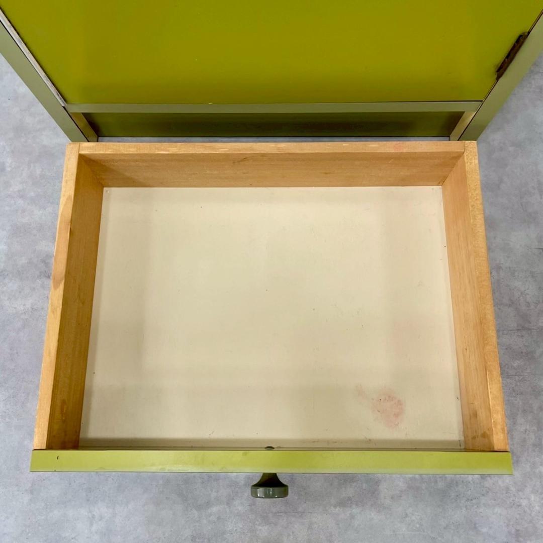 70's 昭和レトロ レトロポップ 飾り棚 食器棚 収納 当時物