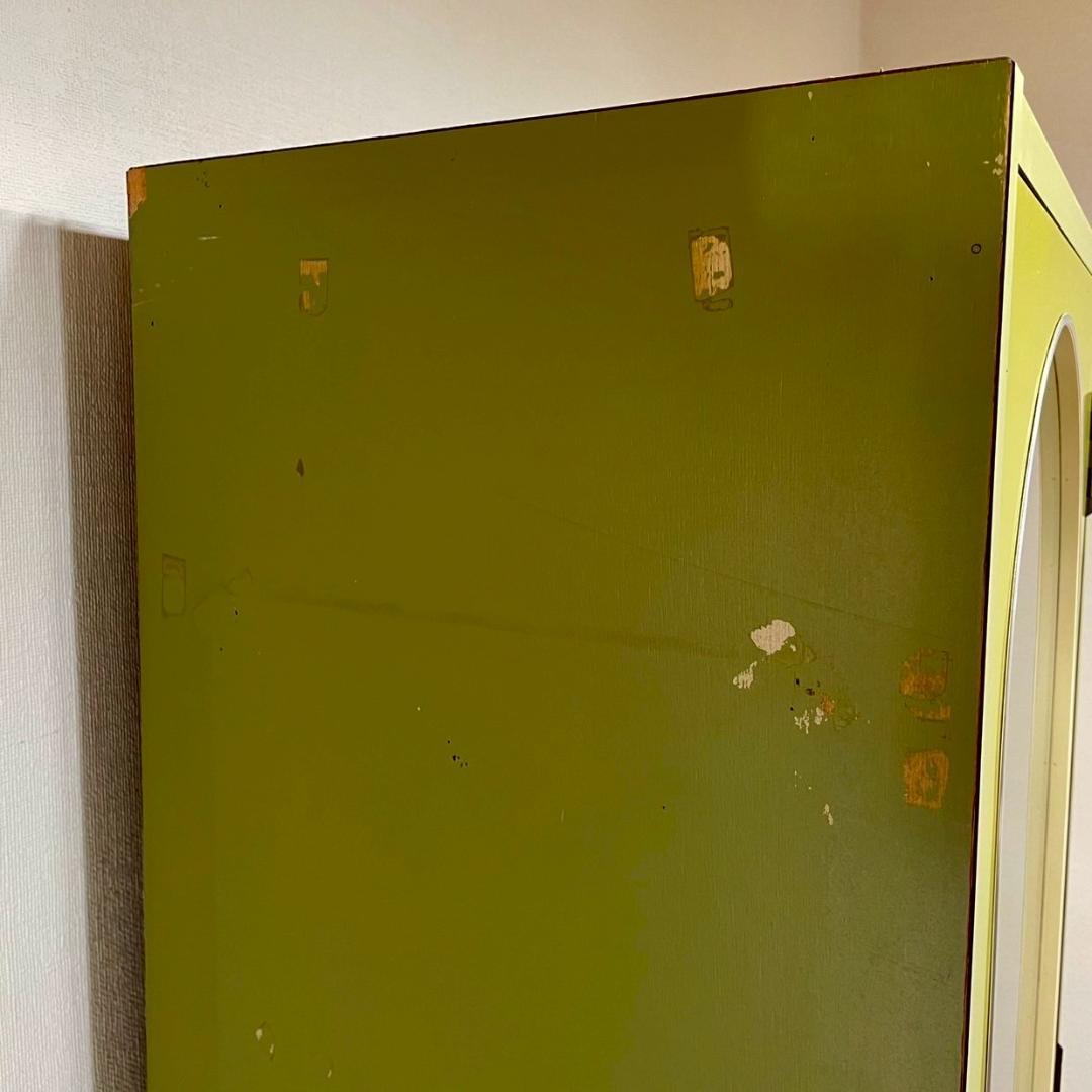 70's 昭和レトロ レトロポップ 飾り棚 食器棚 収納 当時物