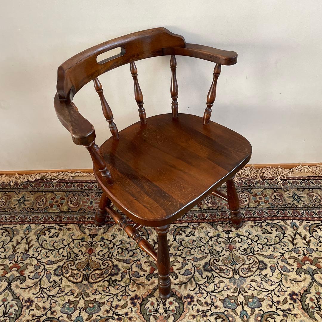 飛騨産業　キツツキマーク　ウィンザーアームチェア　アンティーク　ヴィンテージ