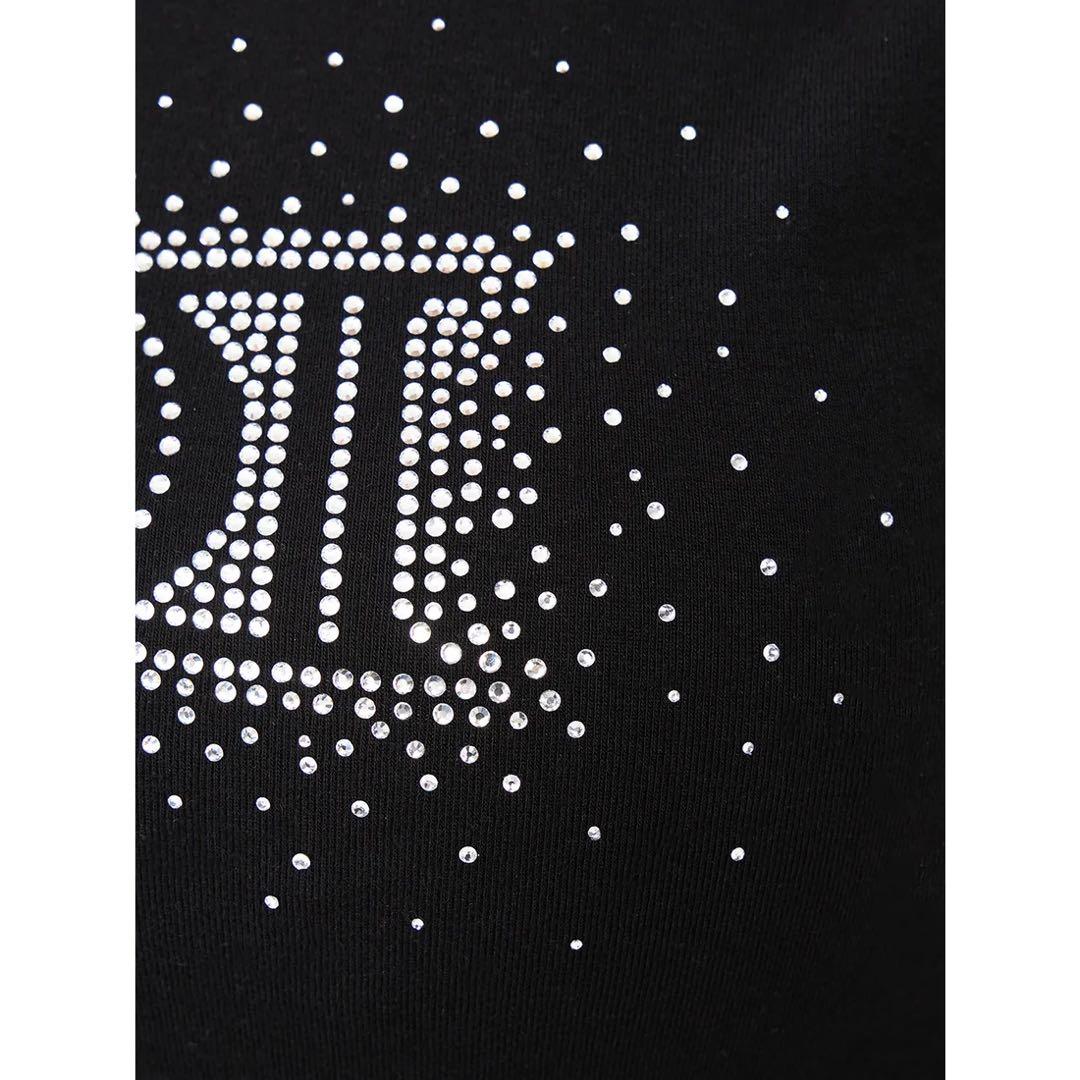 新品タグ付 ホワイト ダーリッチ シャイニーDDロゴコンパクトTシャツ フリー