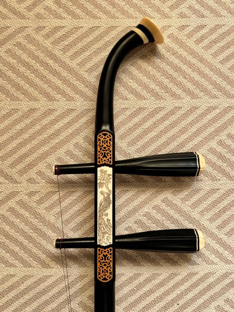 二胡（黒檀）　弓・駒