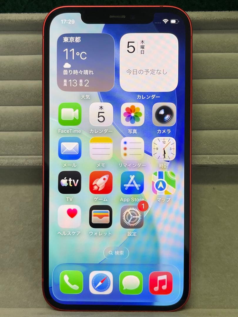 iPhone 12 64GB レッド SIMフリー バッテリー86% Apple