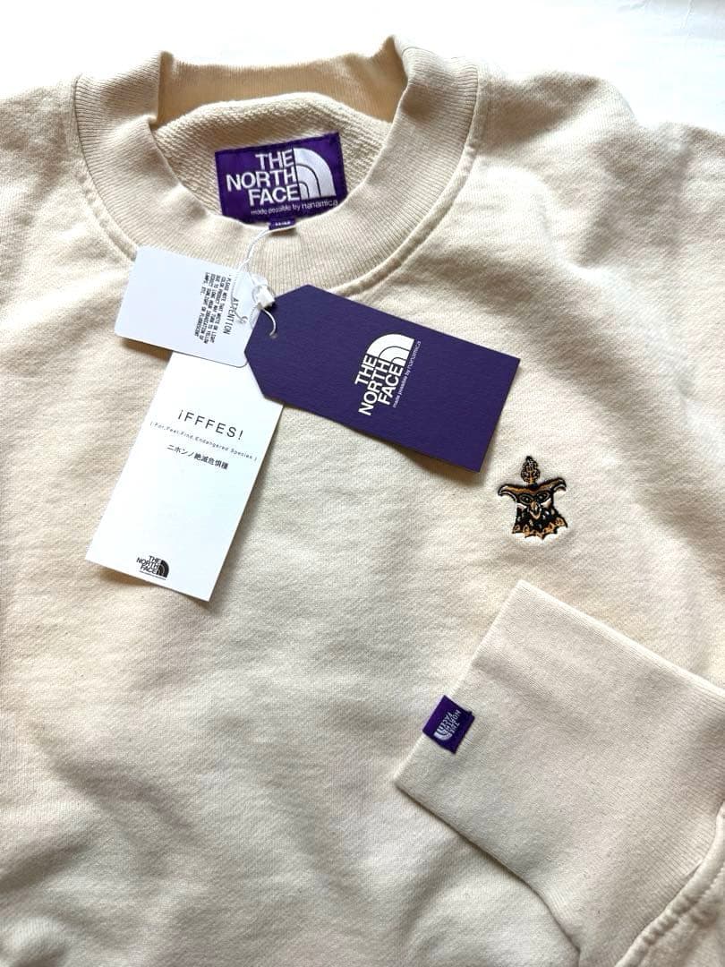 新品未使用ザノースフェイスパープルレーベル13オンスモックネックスウェット日本製