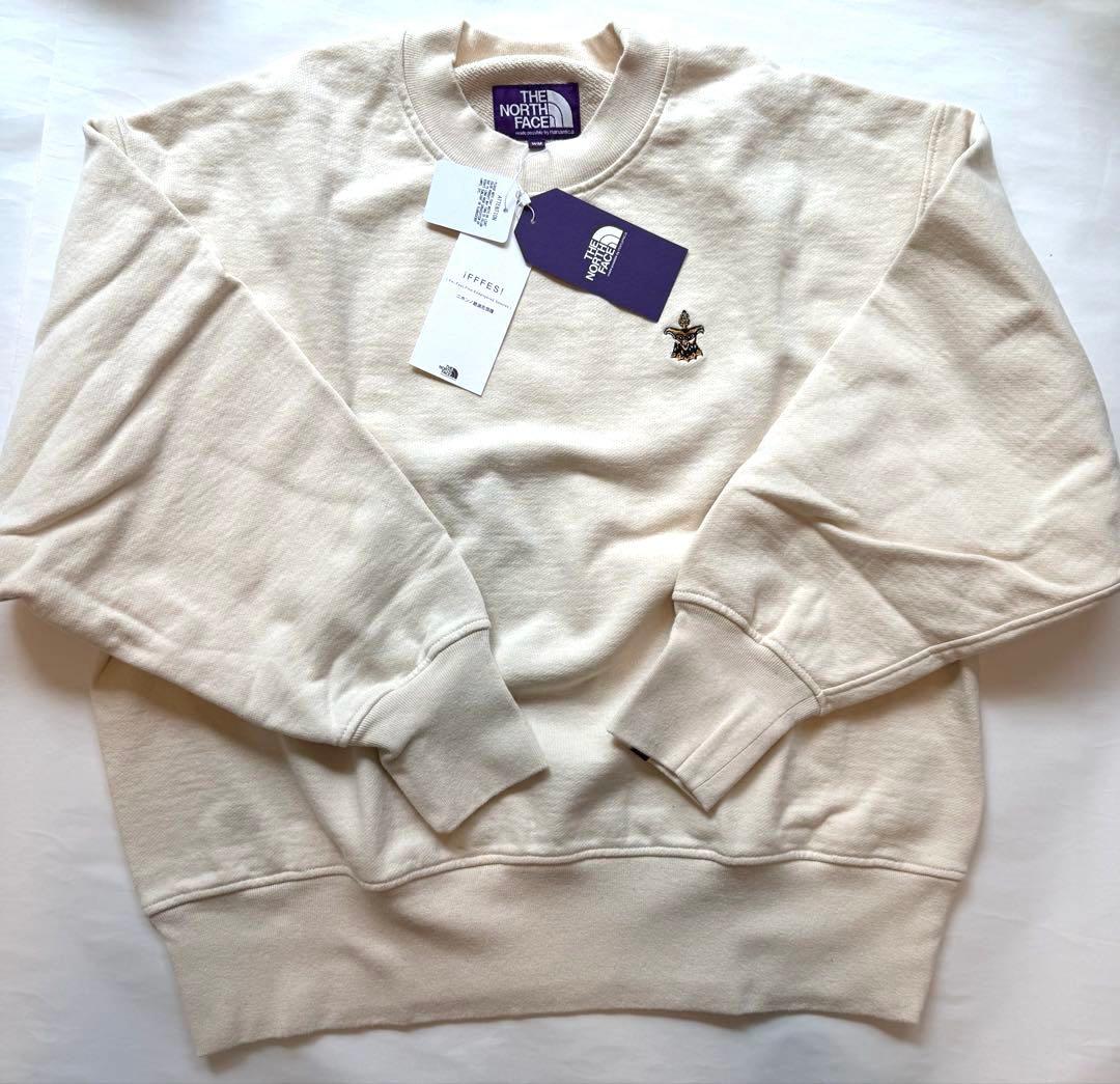 新品未使用ザノースフェイスパープルレーベル13オンスモックネックスウェット日本製