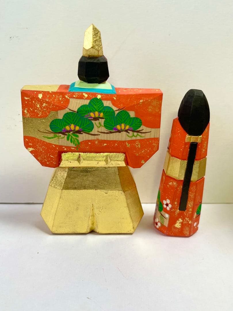 一刀彫 立雛 3.5号 中古品