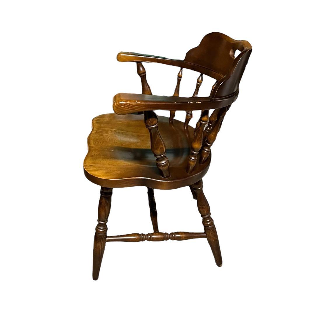 【送料無料】飛騨産業 キツツキ ウィンザーチェア アームチェア アンティーク ③