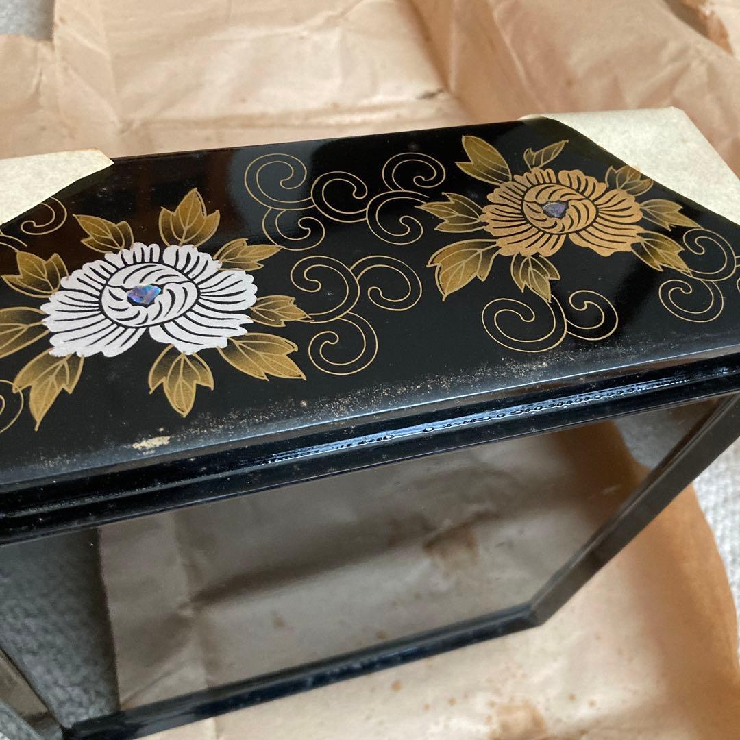 八寸重箱　漆　螺鈿　蒔絵　二段重　二個