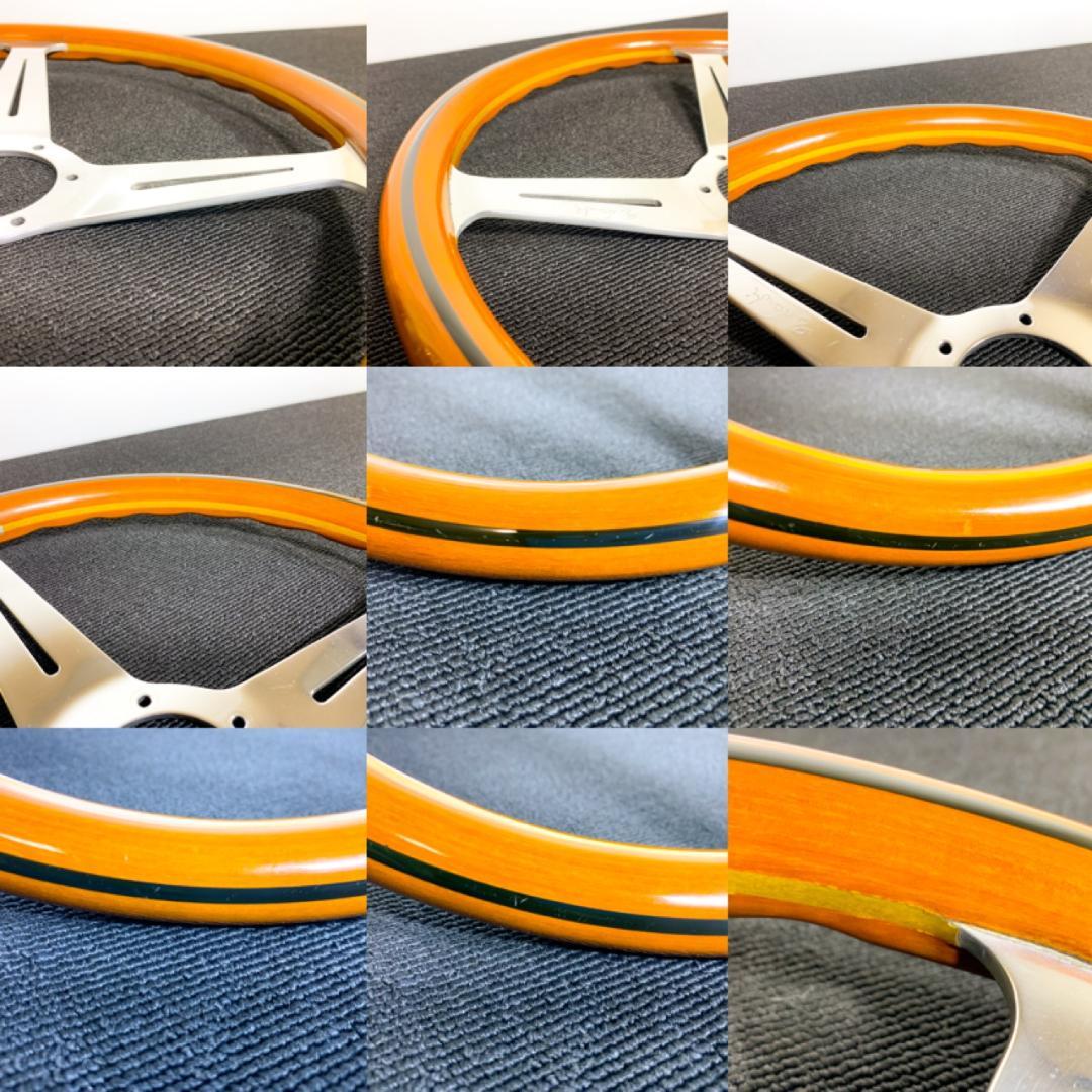 ナルディ クラシック ウッドステアリング ポリッシュスポーク 本物ホーン付 美品