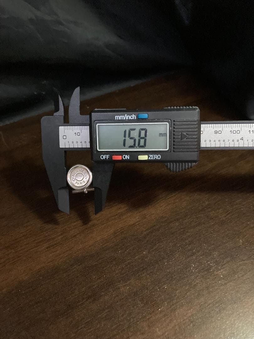 美品 エルメス セリエ ロゴ ラウンドシェイプ カフス シルバー AG925