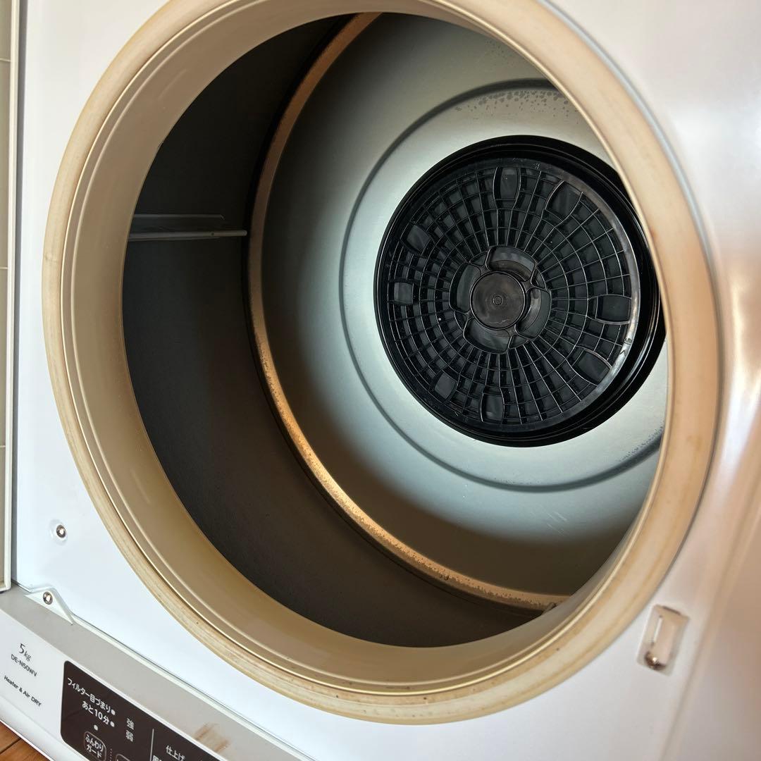 動作品 日立 5.0kg 衣類乾燥機 DE-N50WV 2way乾燥 17年製