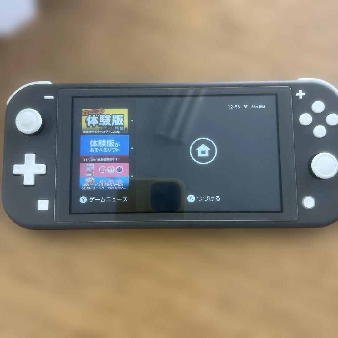 415 Nintendo Switch Lite グレー 本体　充電器付き