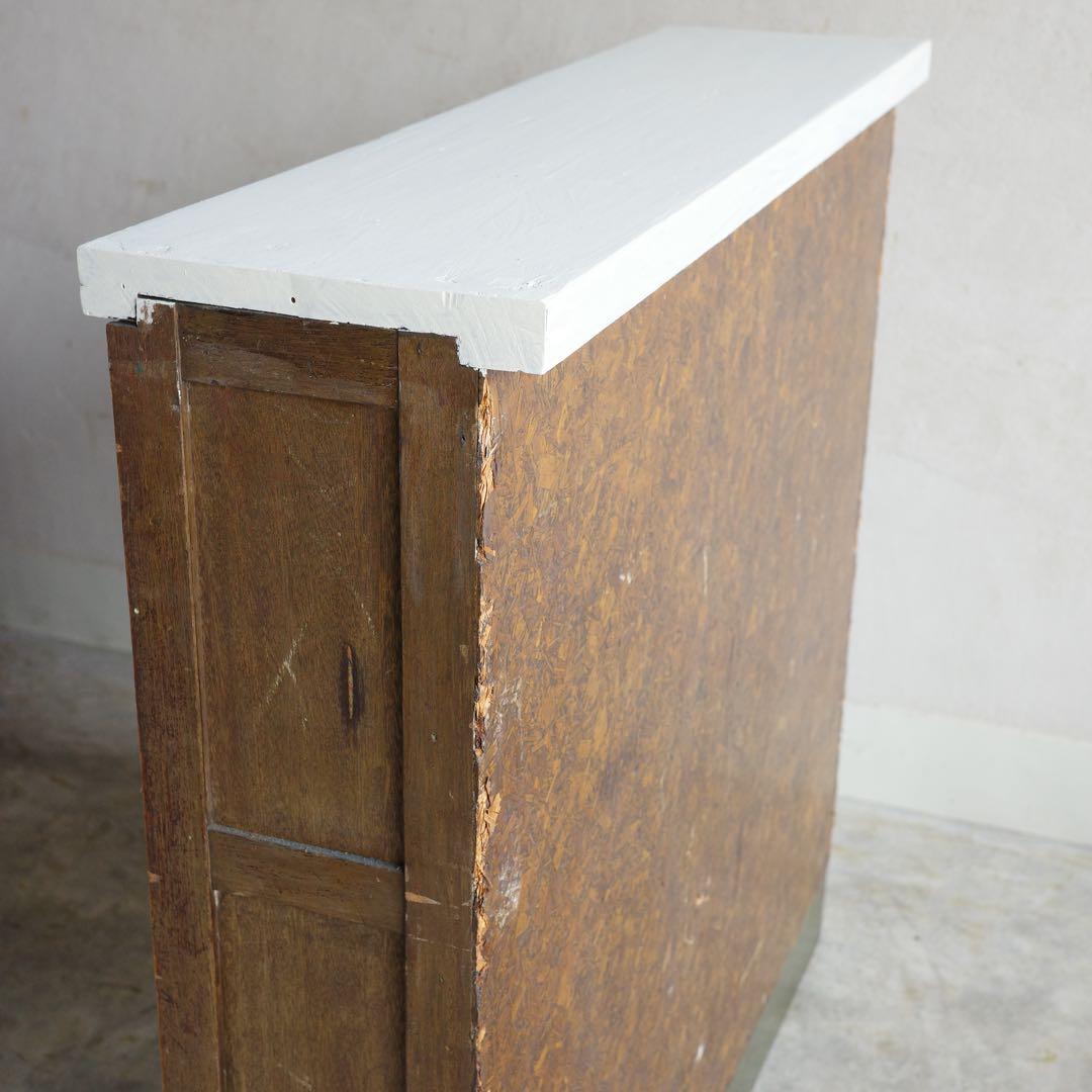 MM！横長の大きな飾り棚　古家具