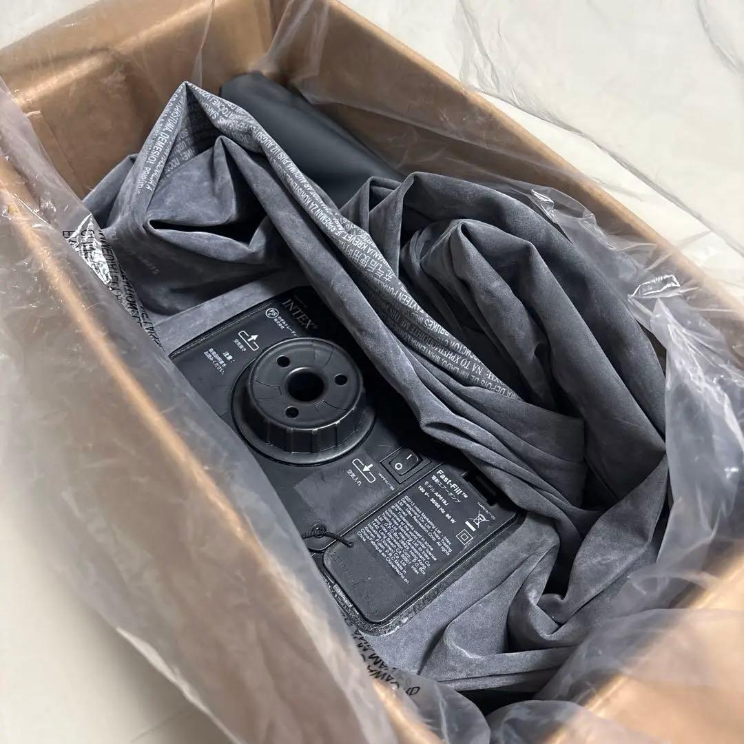 INTEX インテックス エアーベッド ダブル 電動ポンプ内蔵