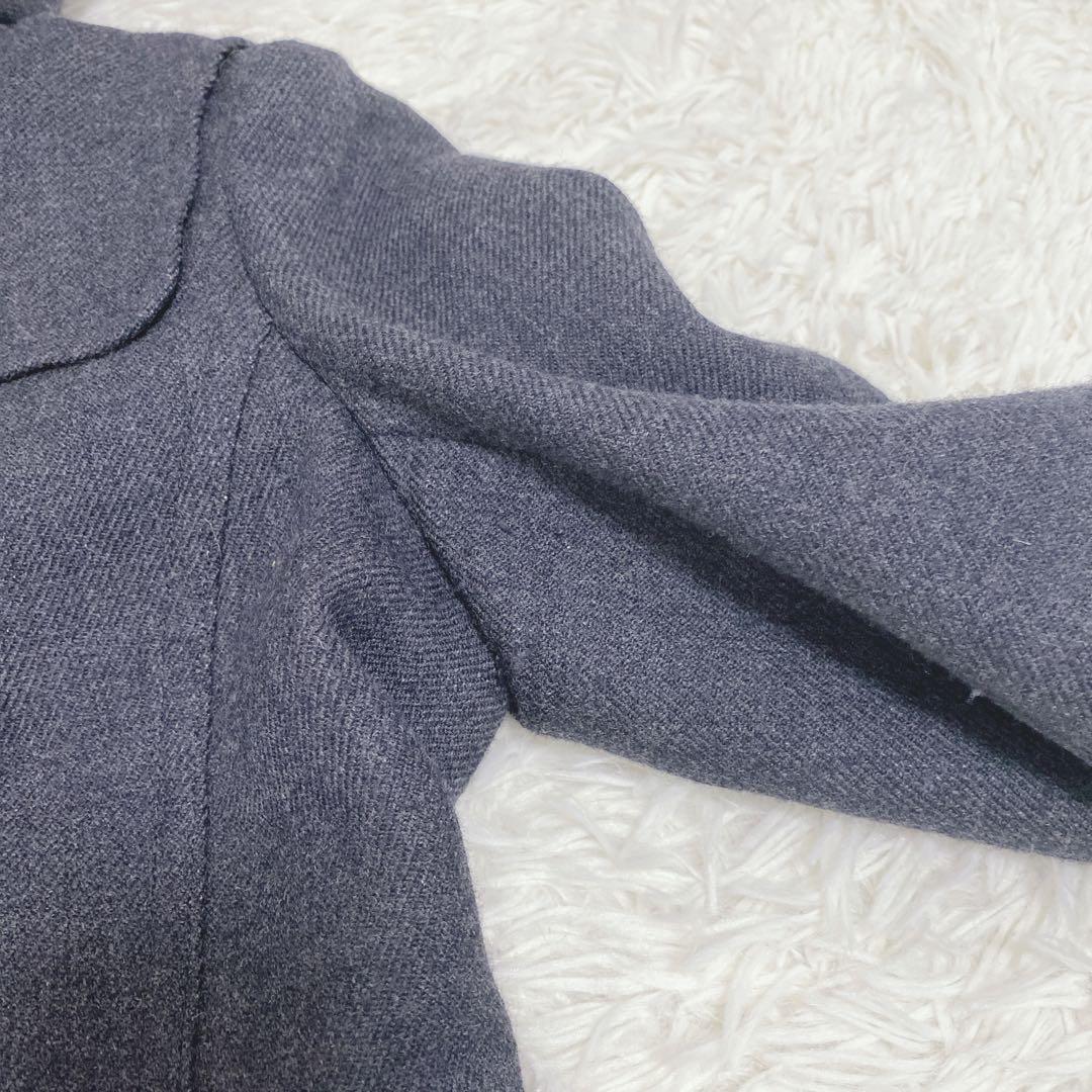 美品 バーバリーブルーレーベル ピーコート ナポレオン風ジャケット ラクーン