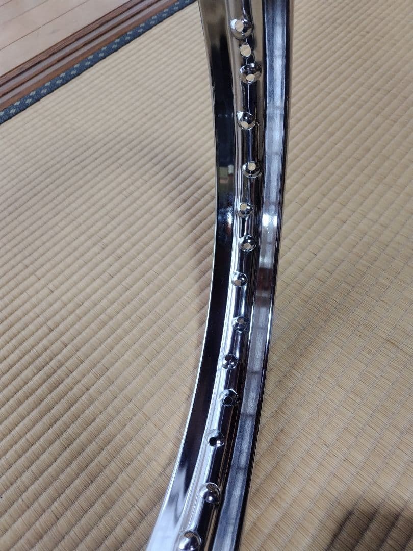 HONDA　CB400F D.I.D製メッキリム前後セット(1.6＋1.85)