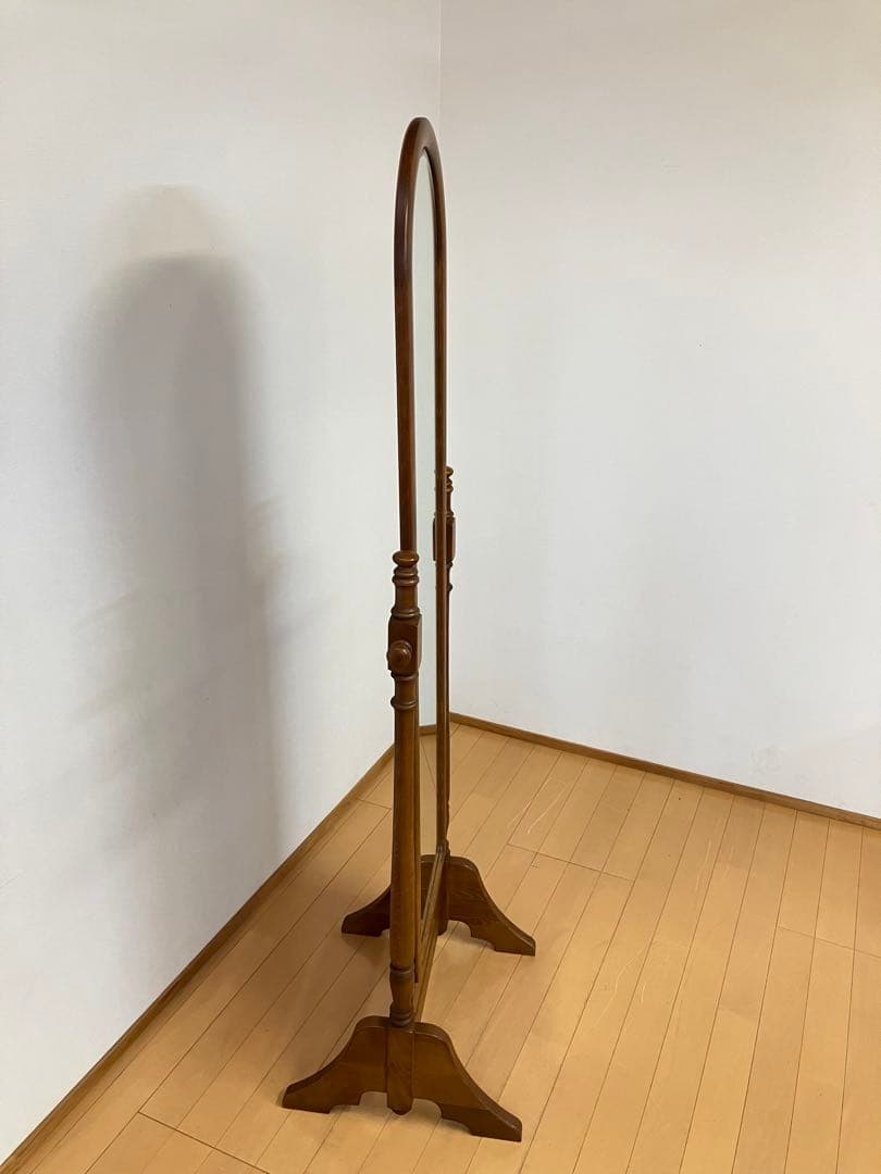 カリモク　コロニアル　姿見　ミラー　ヴィンテージ