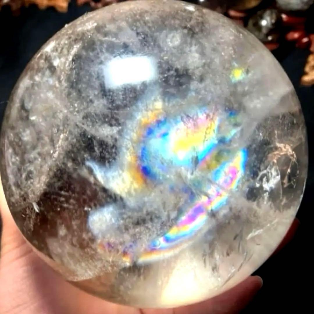 超超特大❣️120mm レインボーゴールドルチルクォーツ　金針水晶　パワーストーン