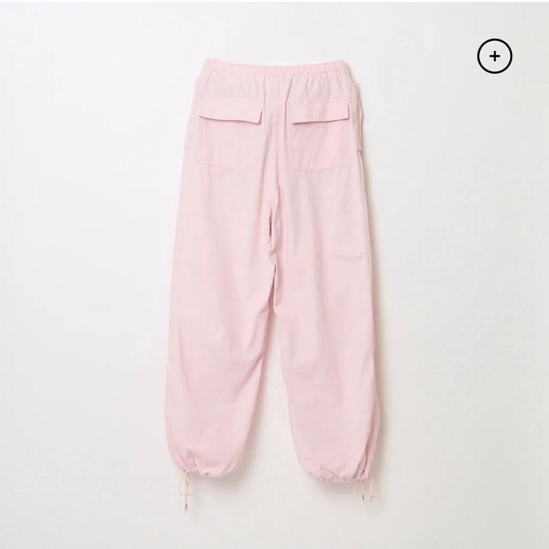 【新品未使用】SHISHIKUI パラシュートパンツ　ピンク　バッグ付き