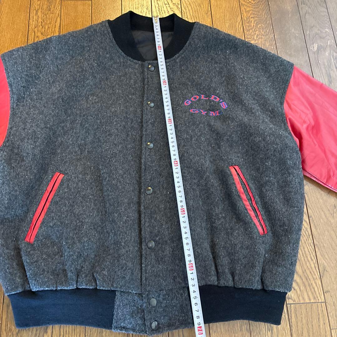 ゴールドジム　スタジャン　gold's gym ジャケット　Lサイズ　ボディビル